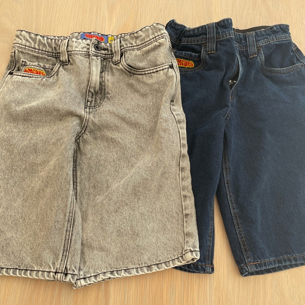 Empyre Kids Shorts - Light Gray and Dark Blue